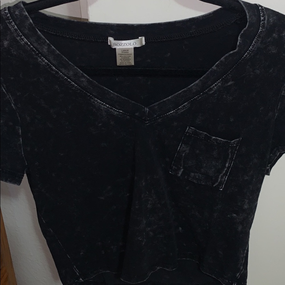Grey crop top